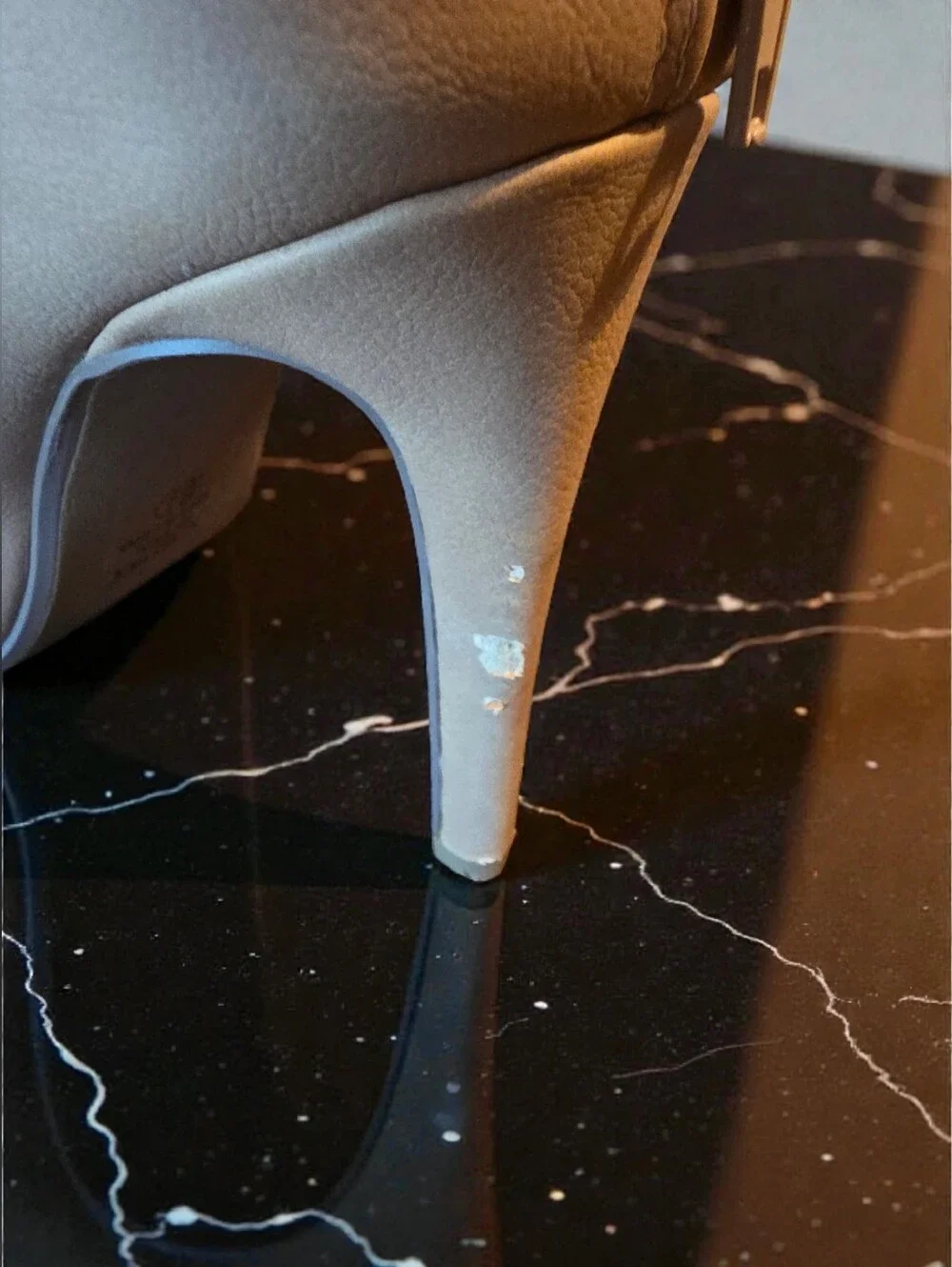Beige Strappy Cage Stiletto Heels